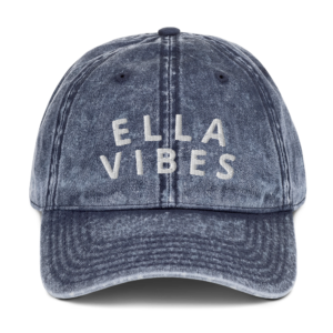 VINTAGE DENIM ELLA VIBES CAP